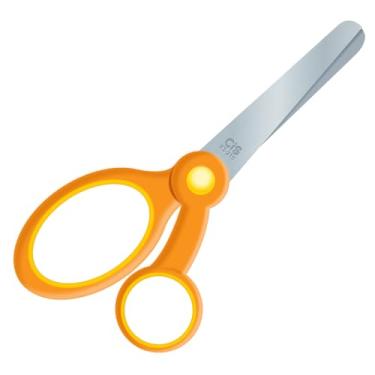 Imagem de CIS Tesoura Escolar KS210 - Laranja - Blister com 1 unidade