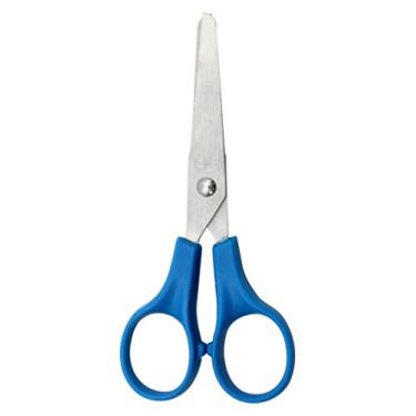Imagem de Tesoura Escolar 12cm CIS KS-269L, Sortido (Azul ou Vermelha), Blister com 1 unidade