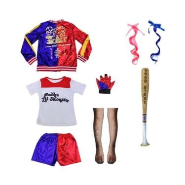 Imagem de Conjunto De Fantasia Cosplay Da Harley Quinn Do Esquadrão Suicida Para