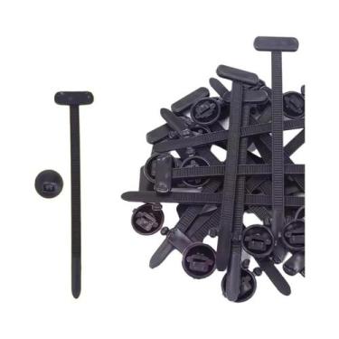 Imagem de Abraçadeira De Nylon Reforçada Com Fivela E Botão, Fixadores Plásticos