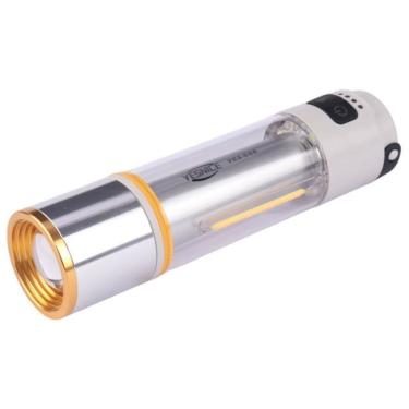 Imagem de Lanterna Portátil Recarregável Carisma - 5V, Luz COB Amarela/Branca/Vermelha, Ímã, Gancho, Power Bank