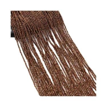 Imagem de Contas Redondas De Pedra Natural De Cores Mistas 2mm 38cm Soltas Para 
