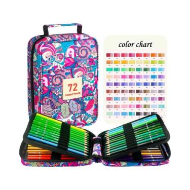 Imagem de Conjunto De Lápis De Cor Profissionais Não Tóxicos Com 180 Cores Para 