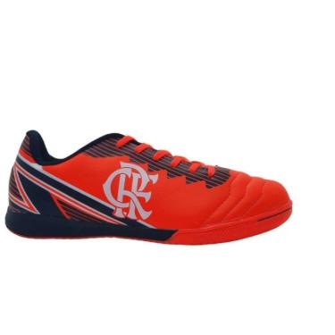 Imagem de Chuteira Futsal Oxn Flamengo Dynamic 2 Adulto - Coralptobco