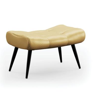 Imagem de Puff Sher Facto Dourado Pés Palito De Ferro - D'Rossi