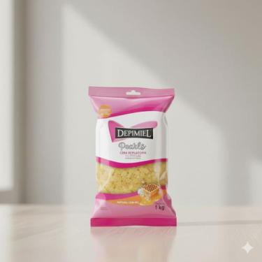 Imagem de Cera Depilatória Em Pérolas Natural Com Mel 1kg - Depimiel 1 Unidade