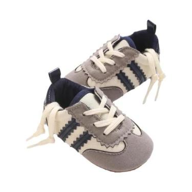 Imagem de Tênis Casuais Unissex Para Bebês Com Solado De PVC Antiderrapante Para