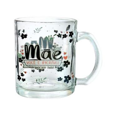 Imagem de Caneca de Vidro Com Frase Mãe Presente Dia das Mães - Wincy, B