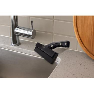 Imagem de Rodo para Pia Rodinho de Limpeza e Higiene 15 CM Preto - Meu Novo Deco