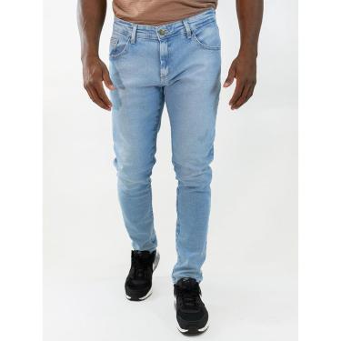 Imagem de Calça Masculina Skinny Jeans Claro Tradicional Amaciado Anticorpus-Masculino
