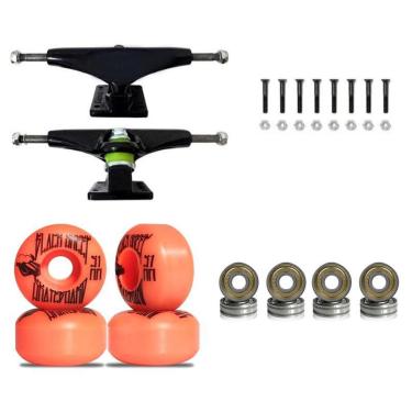 Imagem de Truck Skate 139mm Roda BS 51mm Rolamento ABEC-5 e Parafusos-Unissex
