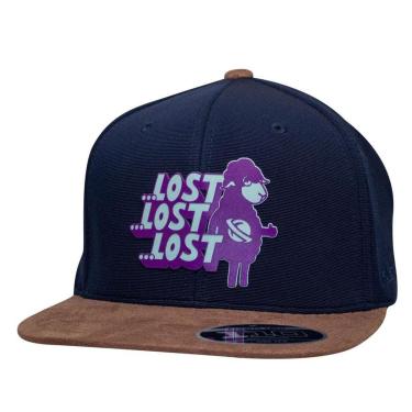 Imagem de Boné Lost Strapback Fitão Dont Follow Me Azul-Masculino