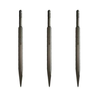 Imagem de Kit 3 Ponteiro Martelete Perfurador Sds Plus 14X250Mm Matz