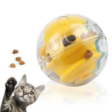 Imagem de Bola De Petiscos Brinquedo Cachorro Gato Caes Pet Racao Anti Estresse 