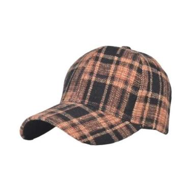 Imagem de Boné De Beisebol Xadrez Masculino E Feminino Para Primavera, Verão E I