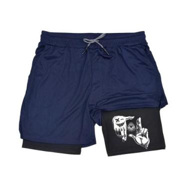 Imagem de Shorts Masculinos De Secagem Rápida 2 Em 1 Para Corrida, Exercícios E 