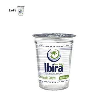 Imagem de Água Mineral Natural Ibirá Sem Gás Copo 200 ml Pack com 48 - Água Ibir