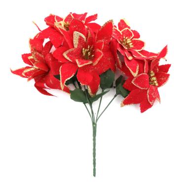 Imagem de Buquê Bico Elegance Cazza Vermelho com 5 Flores 17x29cm