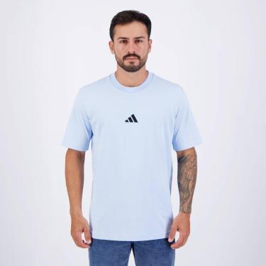 Imagem de Camiseta Adidas Small Logo Azul Clara-Masculino