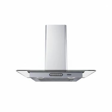 Imagem de Coifa de Parede 80cm Vidro Curvo Duto Slim Fogatti Inox