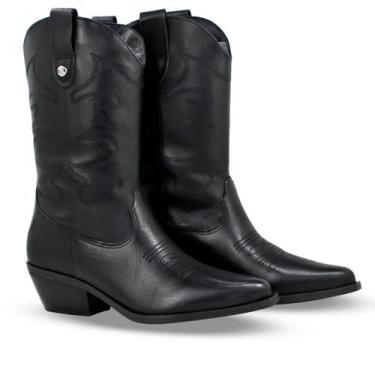 Imagem de Bota Couro Bottero Western XXIII Feminina - Preto, 37