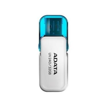 Imagem de Pen Drive 64GB Adata UV240, USB 2.0, Branco - AUV240-64G-RWH-Unissex
