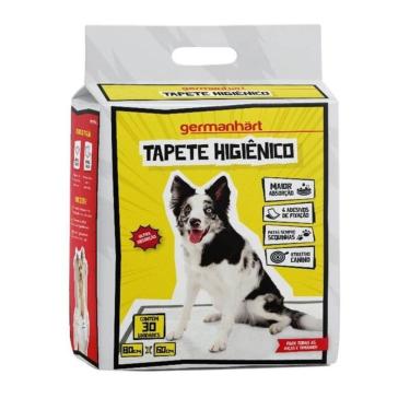 Imagem de Kit 30 Tapetes Higiênicos Pet Germanhärt 6 Camadas 80x60cm Para Cães Grande