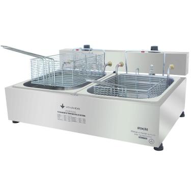 Imagem de Super Fritador Venâncio Óleo Elétrico 2 Cubas E Meia 10 Litros SFE212220 220V