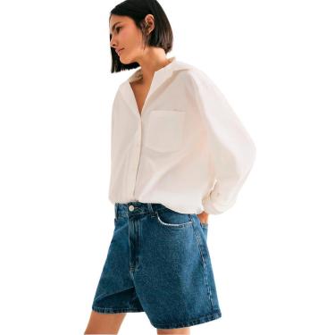 Imagem de Shorts jeans Hering Azul Feminino Cintura Alta-Feminino