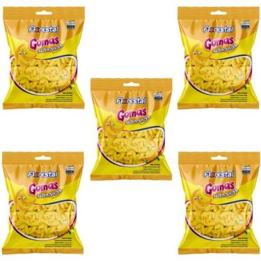 Imagem de Bala De Goma Florestal Bananas 200G Kit com 5 Unidades