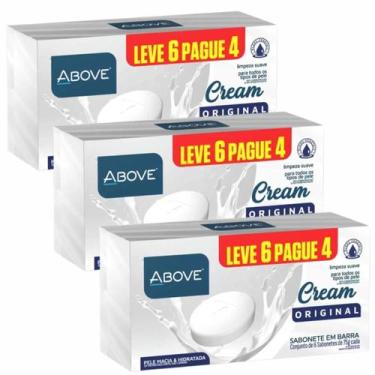 Imagem de Kit 3 Caixas Sabonete Em Barra Above Woman Cream Original 6 Und 75g