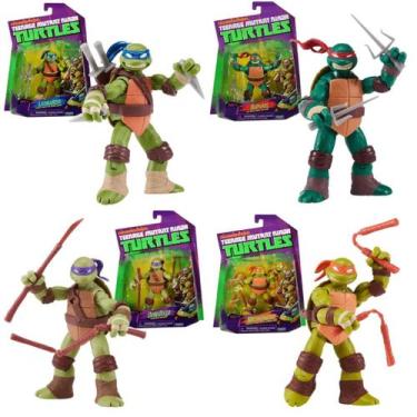 Imagem de Kit c/ 4 Tartarugas Ninja Classico Sunny 4683