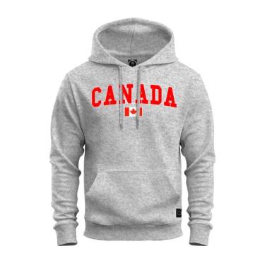 Imagem de Moletom Confortável Premium Blusa De Frio Algodão Canguru Canada - Nex