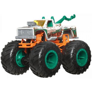 Imagem de Carrinho Hot Wheels Monster Trucks Ramblin' Wrecker 1:64 para Manobras Radicais com Rodas Gigantes Mattel