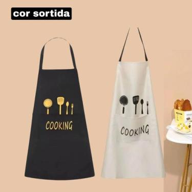 Imagem de Avental de Cozinha PVC Cooking Impermeável Ajustável Cor Sortida - TOP