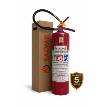 Imagem de Extintor de Incêndio ABC 6 Kg , com Suporte e Placa de Sinalização - S