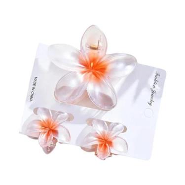 Imagem de Presilhas De Cabelo Florais Em Degradê Cor De Doce, 3 Peças/18 Peças, 
