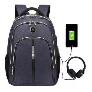 Imagem de Mochila Executiva Usb/fone Impermeável Qualidade Incrível - Maideng, A