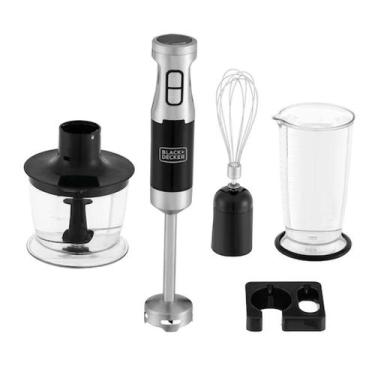 Imagem de Mixer Portátil Black + Decker MK600B2 Mini Process. cor Inox 220V - BL