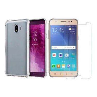 Imagem de Kit Capinha Antichoque + Película Vidro Temperado Para Samsung J2 Pro 