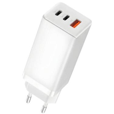 Imagem de Carregador Rápido Gan 65w Quick Charger 3 Portas - PEINING