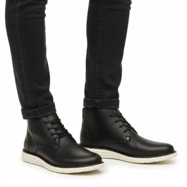 Imagem de Bota Coturno Masculino Em Couro Super Macia E Resistente e Dia a Dia Trabalho 2000-Masculino