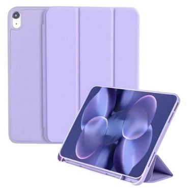 Imagem de Capa Smart Case para Ipad Air 11 (M2 M3) Encaixe Apple Pencil Lilás - 