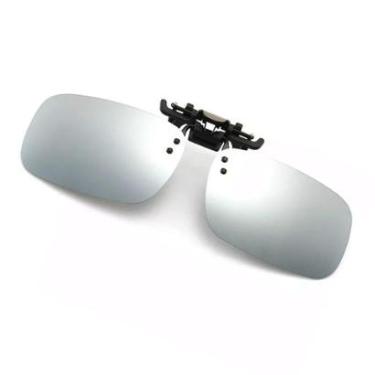 Imagem de Clip On Adicional Sobrepor Armação Oculos De Sol Proteção UV400 Dirigir a Noite Pesca P...