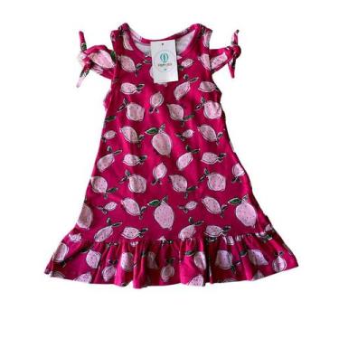 Imagem de Vestido Rosa Estampa com Limão Tam.2 - Upa Lelê