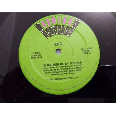 Imagem de Lp Vinil Ebo - I'd Rather Be By Myself - 33 Rpm 1985 - Domino records