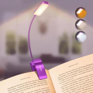 Imagem de Book Light Gritin 9 LED recarregável com 3 temperaturas de cor