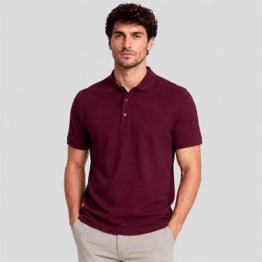 Imagem de Camisa Polo Dudalina Essential Color In26 Bordô Masculino, GG