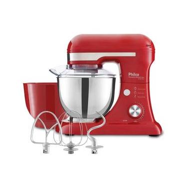 Imagem de Batedeira Planetária Philco PBP600V Turbo Inox 4L 600W Vermelho 110V