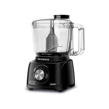 Imagem de Mini Processador de Alimentos Mondial MP-16-B Turbo Pratic 300W Preto 1 Velocidade 110V 110